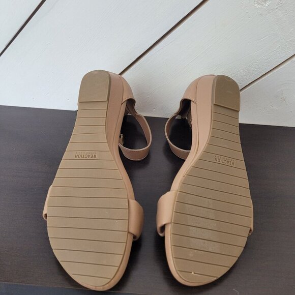 NEW Kenneth Cole Reaction Womens 9.5 Great Scrunch Tan Ankle Strap Sandals - Picture 6 of 7